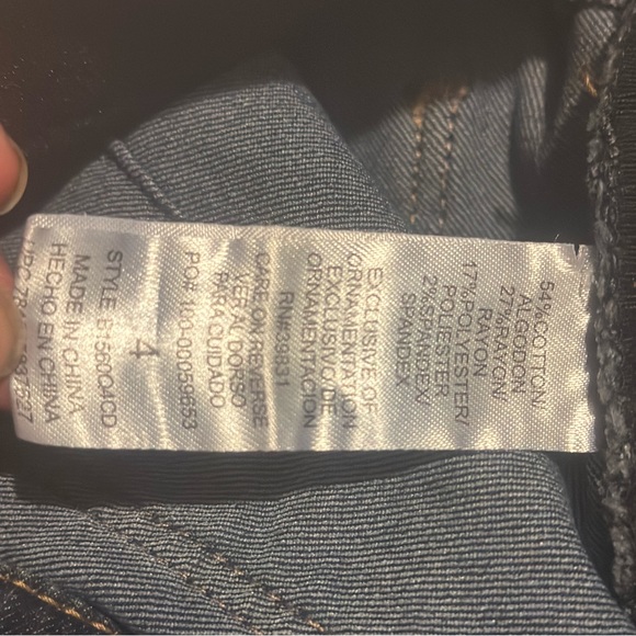 New Democracy Indigo Wash "Ab"solution® Straight Leg Jean size 4 - Picture 7 of 12